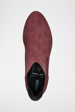 Bottines Chelsea en nubuck de chèvre Walk Pleasure 85 C  - Bordeaux