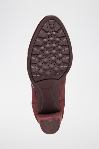 Bottines Chelsea en nubuck de chèvre Walk Pleasure 85 C  - Bordeaux