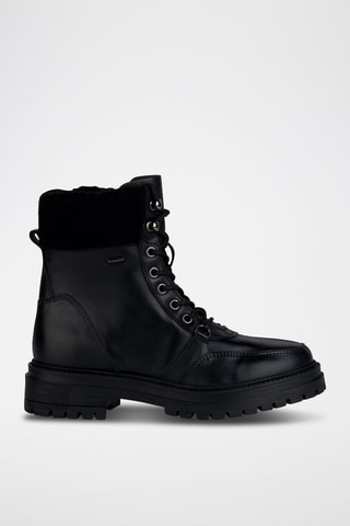 Bottines fourrées en cuir nappa Iridea Abx A  - Noir