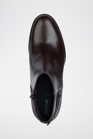 Bottines en cuir New Asheel A  - Marron