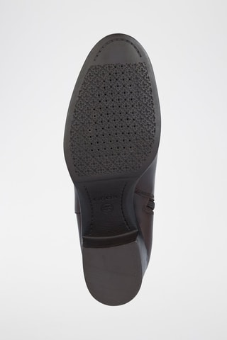 Bottines en cuir New Asheel A  - Marron