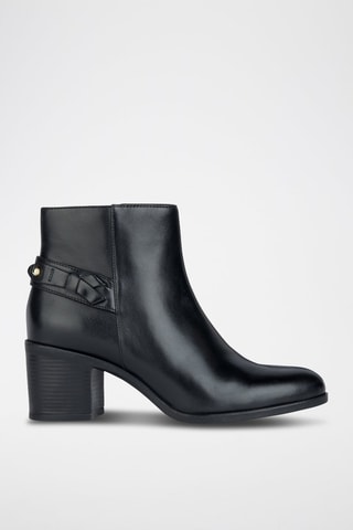 Bottines en cuir New Asheel A  - Noir
