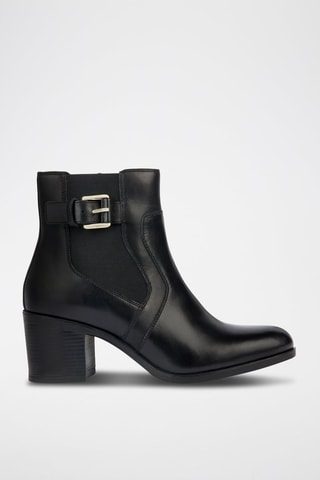 Bottines en cuir New Asheel B  - Noir