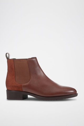 Bottines Chelsea en cuir Felicity F  - Marron