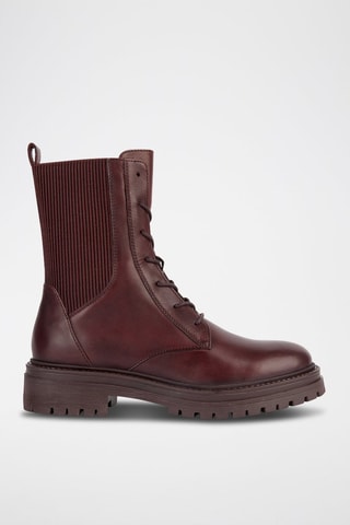 Bottines Chelsea en cuir Iridea H  - Marron