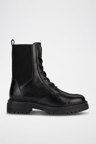 Bottines en cuir nappa Iridea H  - Noir