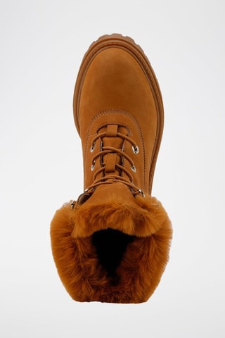 Bottines fourrées en cuir Iridea - Camel