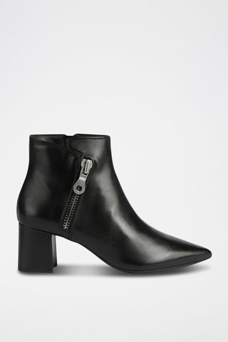Bottines en cuir nappa Bigliana - Noir