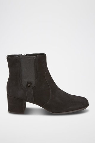 Bottines en cuir de chèvre nubuck D N.Annya M - Noir