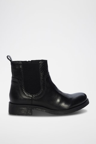 Bottines en cuir Rawelle - Noir