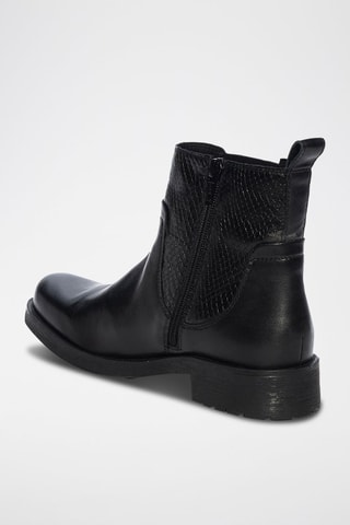 Bottines en cuir Rawelle - Noir