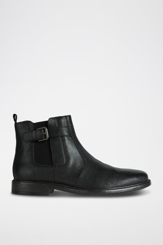 Bottines Chelsea en cuir de chèvre Terence - Noir