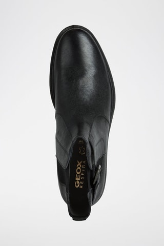 Bottines Chelsea en cuir de chèvre Terence - Noir