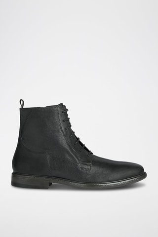 Bottines en cuir de chèvre Terence C  - Noir