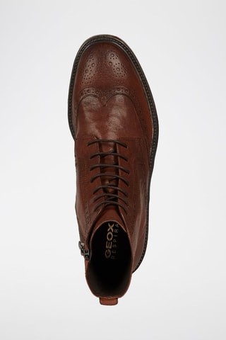 Bottines en cuir nappa de mouton Aurelio H  - Marron