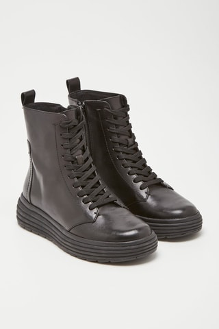 Bottines en cuir D Phaolae D - Noir