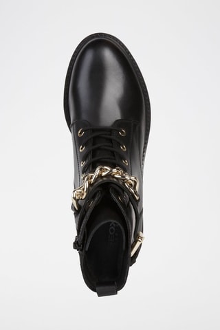 Bottines en cuir nappa Hoara - Noir