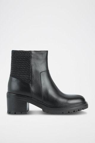 Bottines en cuir nappa Damiana - Noir