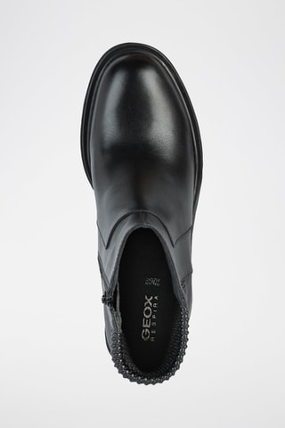 Bottines en cuir nappa Damiana - Noir