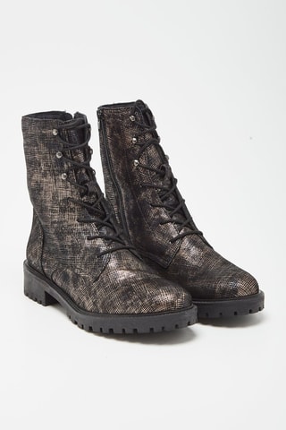 Bottines en cuir de chèvre Hoara - Noir