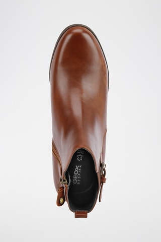 Bottines compensées en cuir nappa Wedge - Marron