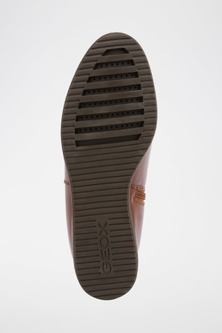 Bottines compensées en cuir nappa Wedge - Marron