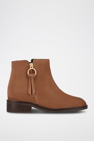 Bottines en nubuck Larysse - Marron
