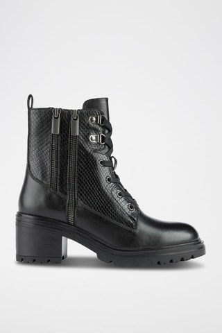 Bottines en cuir Damiana - Noir