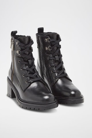 Bottines en cuir Damiana - Noir