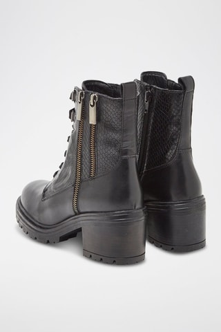 Bottines en cuir Damiana - Noir