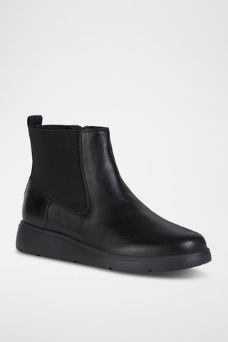 Bottines en cuir nappa Arlara - Noir