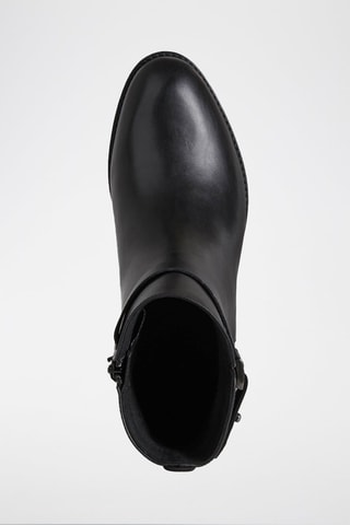 Bottines en cuir nappa Felicity - Noir