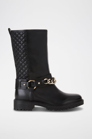 Bottines en cuir - Noir