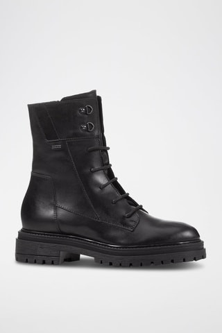 Bottines en cuir - Noir