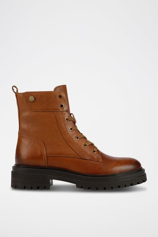 Bottines en cuir Iridea - Camel