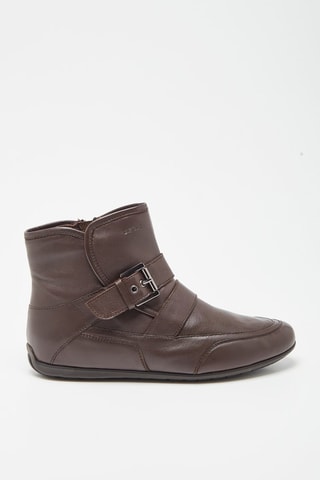 Bottines en cuir nappa Moena - Marron