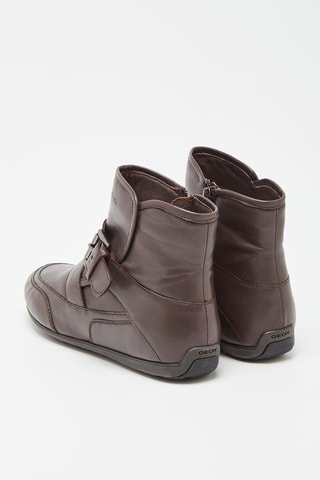 Bottines en cuir nappa Moena - Marron