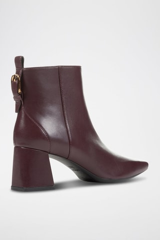 Bottines en cuir de mouton nappa Giselda - Bordeaux