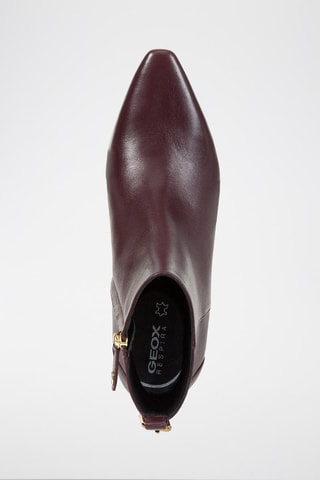 Bottines en cuir de mouton nappa Giselda - Bordeaux