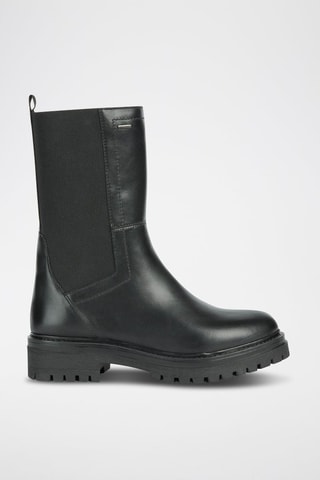 Bottines en cuir nappa Iridea - Noir