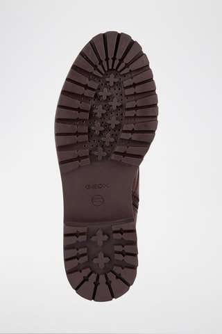 Bottines en cuir nappa Iridea N - Bordeaux