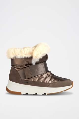 Bottines fourrées en nubuck Falena - Marron