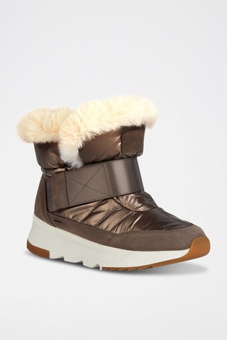 Bottines fourrées en nubuck Falena - Marron