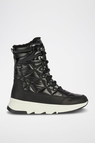 Bottines fourrées en cuir Falena - Noir