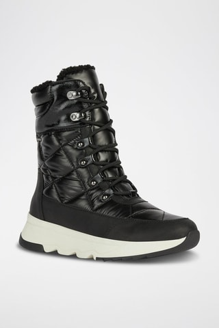 Bottines fourrées en cuir Falena - Noir