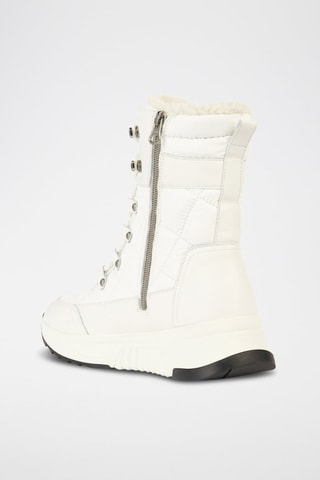 Bottines fourrées cuir nappa Falena - Blanc