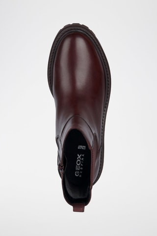 Bottines en cuir nappa Iridea - Bordeaux