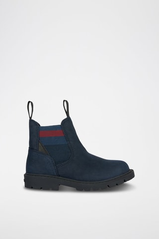 Bottines Chelsea en cuir Shaylax - Bleu marine