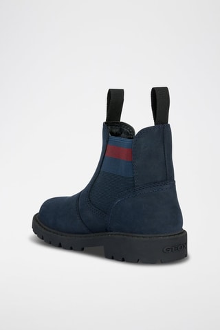 Bottines Chelsea en cuir Shaylax - Bleu marine