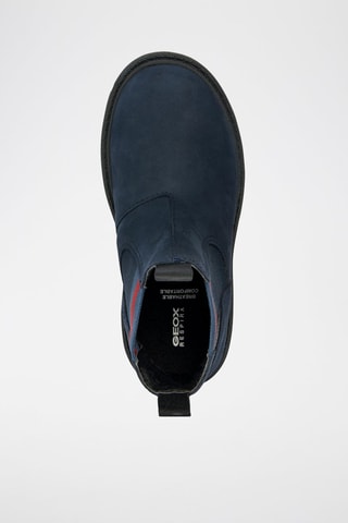 Bottines Chelsea en cuir Shaylax - Bleu marine